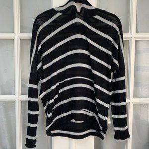 Poof Striped Lightweight Hooded Shirt